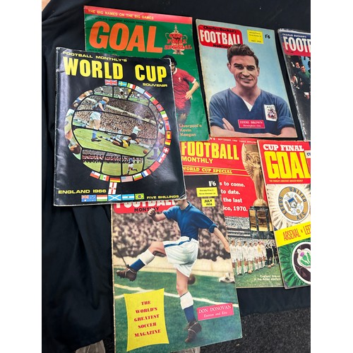 23 - Selection of vintage football magazines, programmes etc