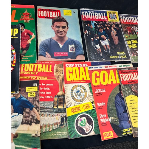 23 - Selection of vintage football magazines, programmes etc