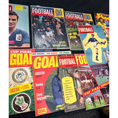 23 - Selection of vintage football magazines, programmes etc