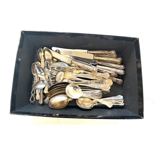 143 - Selection of ornate silver plated cutlery