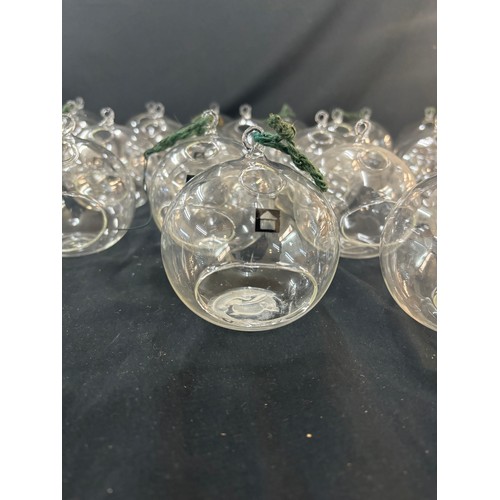 139 - Selection of approximately 40 glass floating candle holders, ideal for weddings