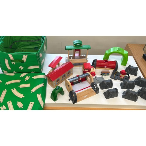 140 - Selection of Brio train track and accessories