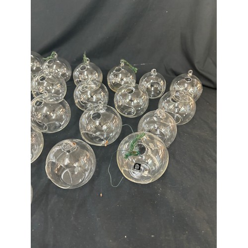 139 - Selection of approximately 40 glass floating candle holders, ideal for weddings