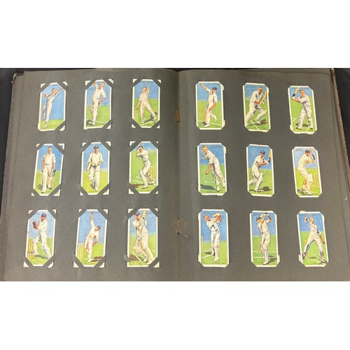 47 - Vintage cigarette cards displayed within album