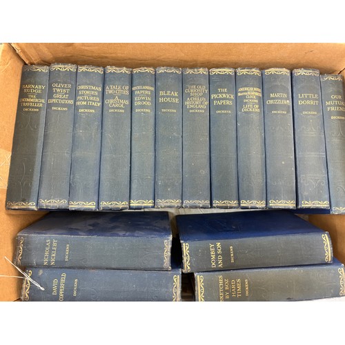 123 - Selection vintage hardback books to include Dickens, Junior science, The world of Children, Shakespe... 