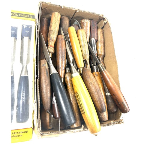 243 - 47 chisels with 2 sets of chisels