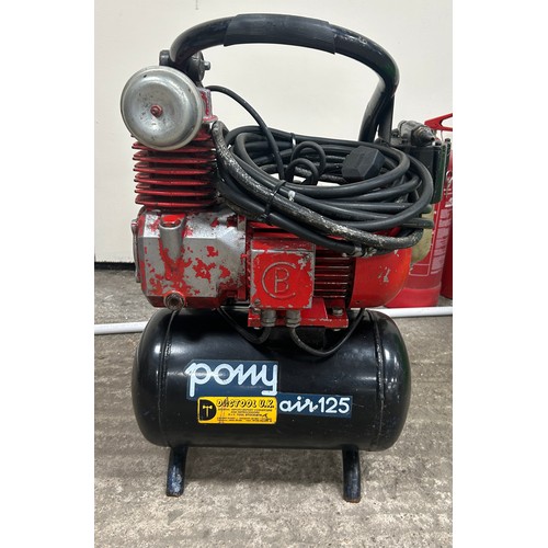 252 - Ponyair 125 air compressor in working order