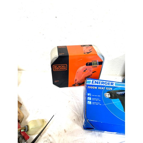 299 - Selection of electrical items includes Black and decker, heat gun etc