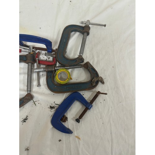 263 - Selection of assorted G clamps