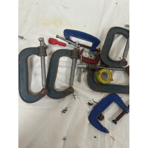 263 - Selection of assorted G clamps