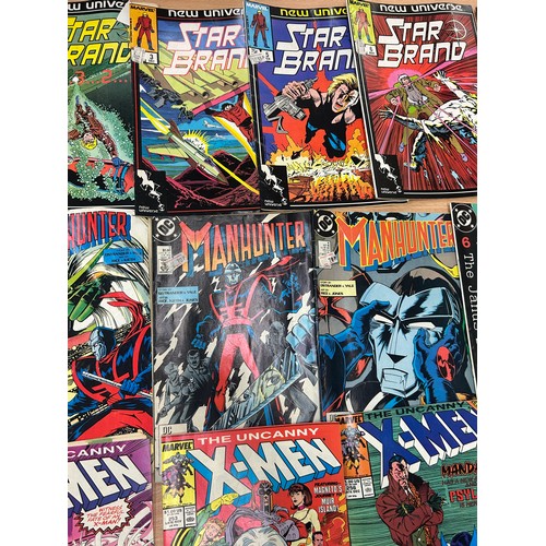 38 - Selection of 1980's onwards DC Manhunter Comics, Marvel Star brandm Marvel X Men, 15 comics in total