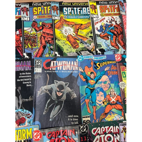 15 - Selection of 1980's onwards comics to include Marvel Spitfire, DC Cat Woman, DC Superman, Marvel Iro... 