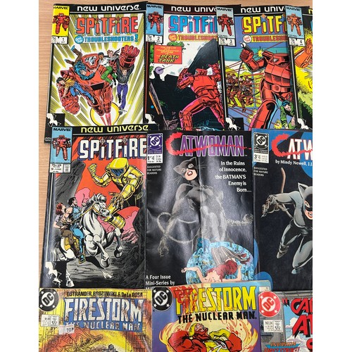 15 - Selection of 1980's onwards comics to include Marvel Spitfire, DC Cat Woman, DC Superman, Marvel Iro... 