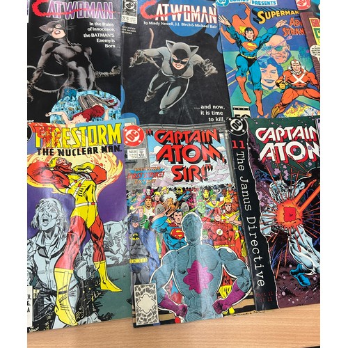 15 - Selection of 1980's onwards comics to include Marvel Spitfire, DC Cat Woman, DC Superman, Marvel Iro... 