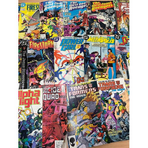 26 - Selection of 1980's and later comics to include DC Spiderman, SC Suicide Squad, Marvel Transformers,... 