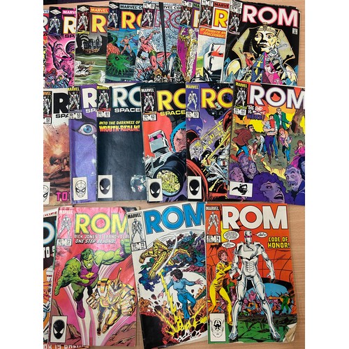 53 - Selection of 1980's onwards Marvel Rom comics, approximately 42 in total