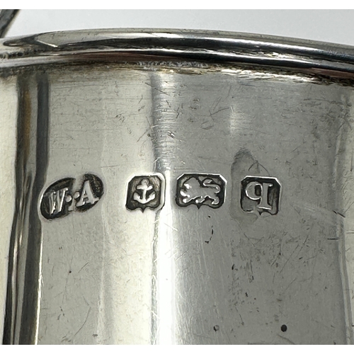 71 - Antique silver cream jug birmingham silver hallmarks