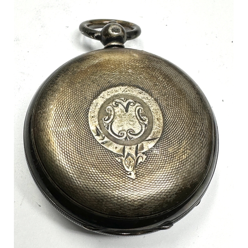 413 - Antique silver open face pocket watch H.Stone Leeds the watch is ticking weight 156g