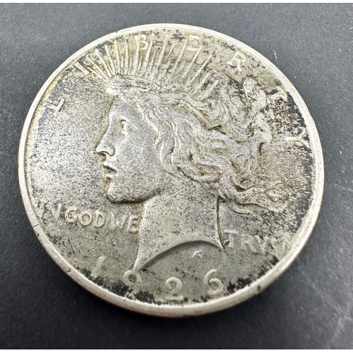 381 - 1926 liberty peace dollar