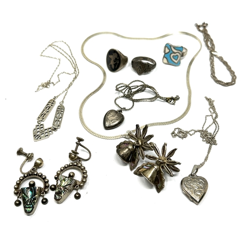 272 - Selection of vintage silver jewellery weight 58g