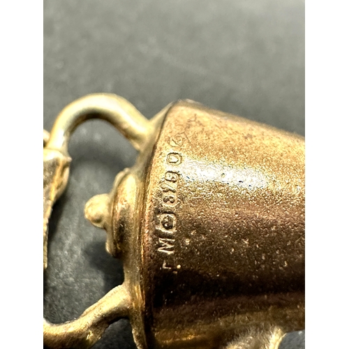 174 - vintage 9ct gold kettle charm weight .8g