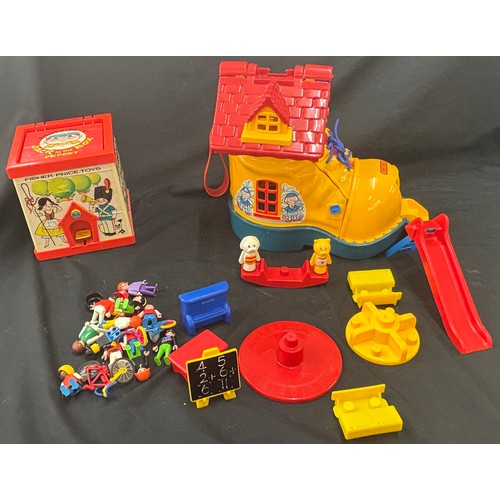 77 - Matchbox Boot School 1983 vintage toy plays set With accessories  together with Fisher Price Jack in... 