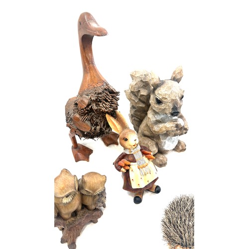 178 - Selection of assorted animal ornaments to include dogs, birds etc, tallest measures approximately 16... 