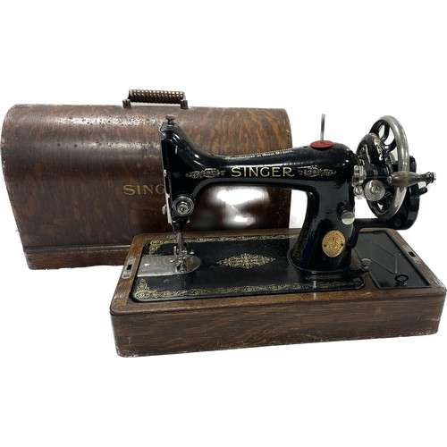 227 - Cased Singer sewing machine