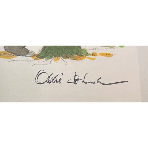 39 - 2 Walt Disney exclusive commemorative lithographs, Baloo and Mowgli - Banana Tree signed by Ollie Jo... 