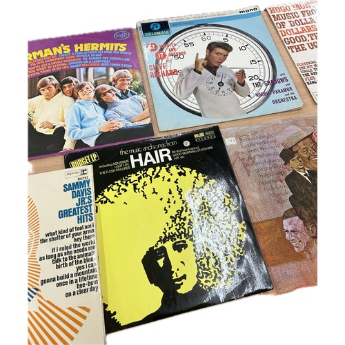 73 - Selection of assorted vinyl records to include ' Cliff Richard', ' Nate King Cole', ' Hermits Hermit... 