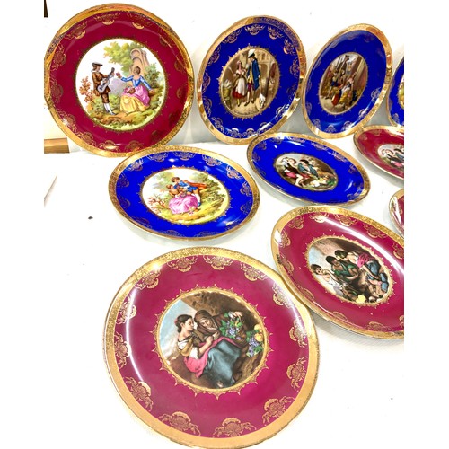 75 - Selection of 12 JKW Bavaria Western German collectors plates diameter of plate 10 inches