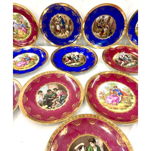 75 - Selection of 12 JKW Bavaria Western German collectors plates diameter of plate 10 inches