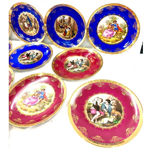 75 - Selection of 12 JKW Bavaria Western German collectors plates diameter of plate 10 inches