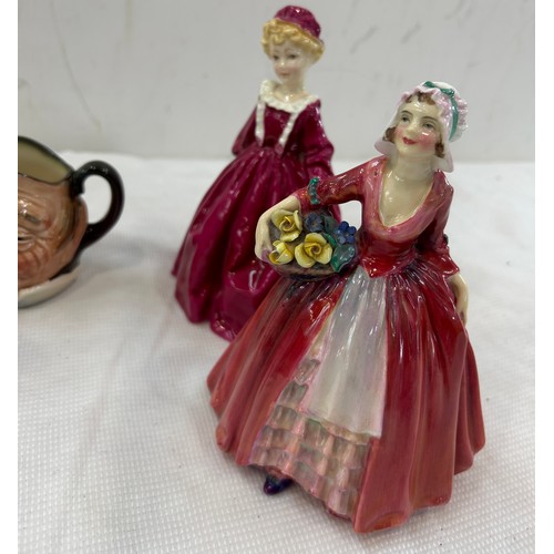 25 - Royal Doulton Bone China Figurine - Janet - HN1537 - RN 778640, Royal Worcester Grandmothers dress, ... 