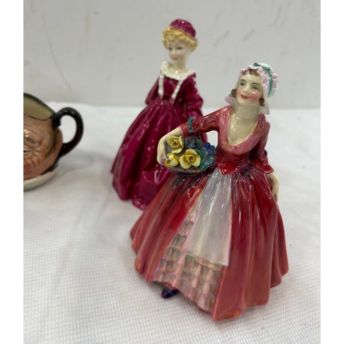 25 - Royal Doulton Bone China Figurine - Janet - HN1537 - RN 778640, Royal Worcester Grandmothers dress, ... 