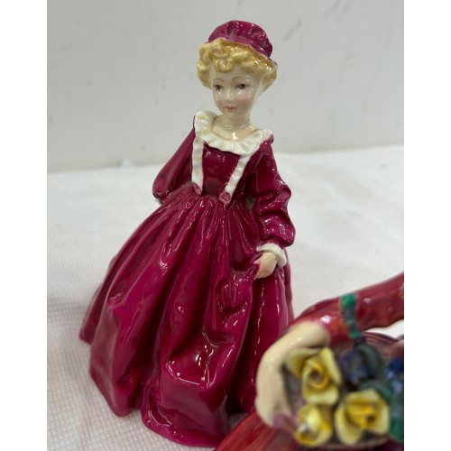 25 - Royal Doulton Bone China Figurine - Janet - HN1537 - RN 778640, Royal Worcester Grandmothers dress, ... 