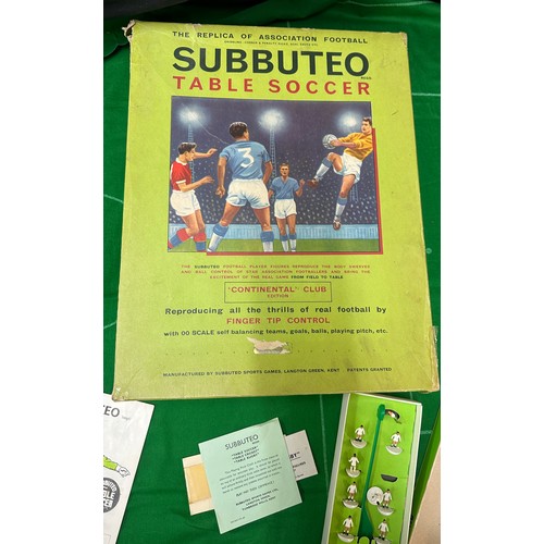 40 - Vintage complete Subbuteo table soccer game all in original packaging