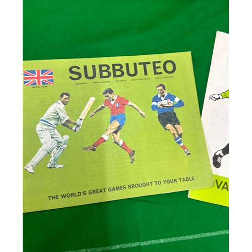 40 - Vintage complete Subbuteo table soccer game all in original packaging