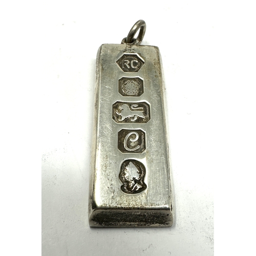 27 - Vintage silver ingot weight 31g