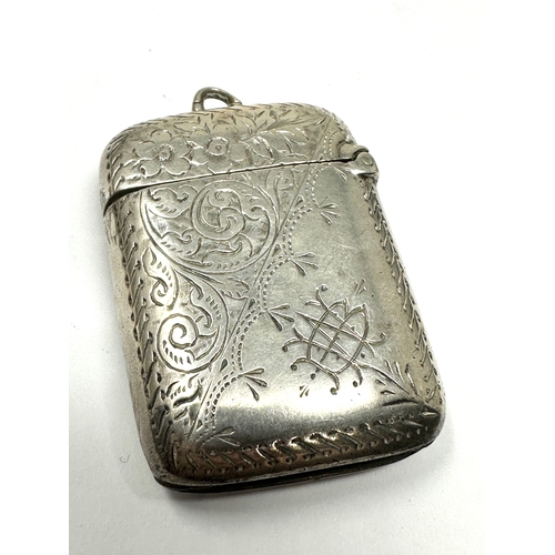 29 - Antique silver vesta case