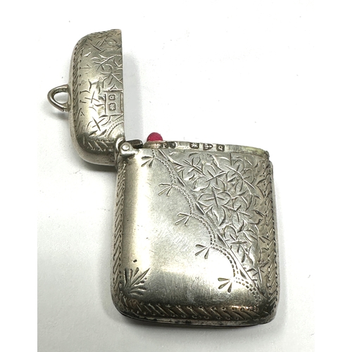 29 - Antique silver vesta case