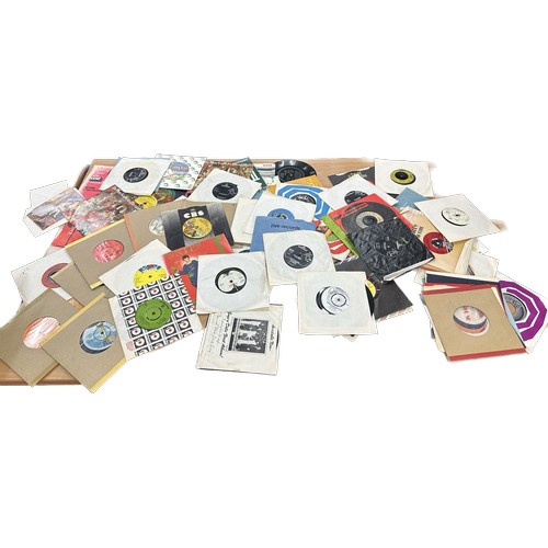 69 - Large selection of assorted 45s to include 'The Beatles', ' Rod Stewart', ' ELO' etc