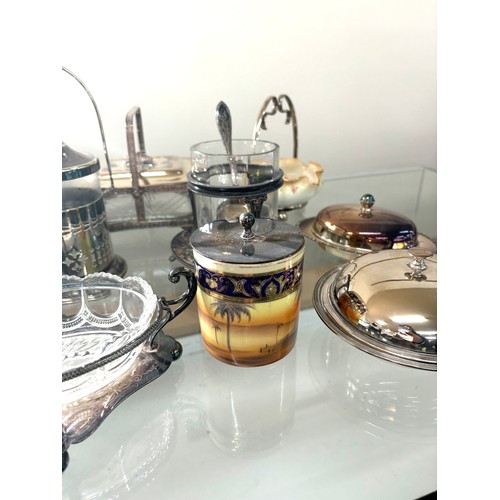 61 - Selection of silver plated ware includes Bon Bon dishes etc