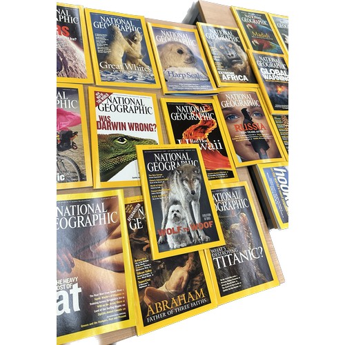 66 - Large selection of National Geographic magazines