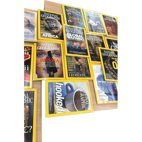 66 - Large selection of National Geographic magazines