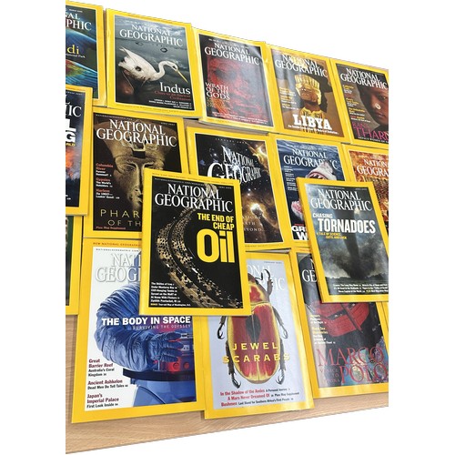 66 - Large selection of National Geographic magazines