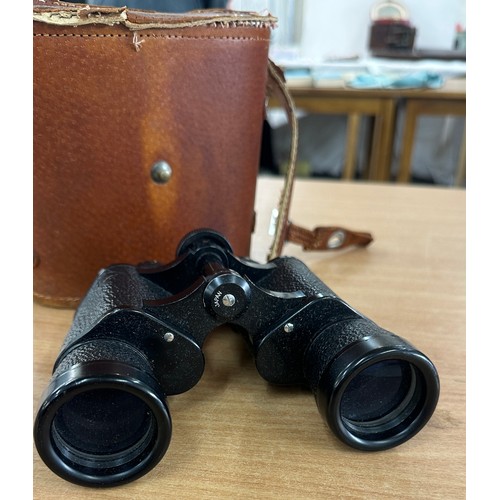 412 - Pair of vintage cased Sunset 7 x 35 binoculars