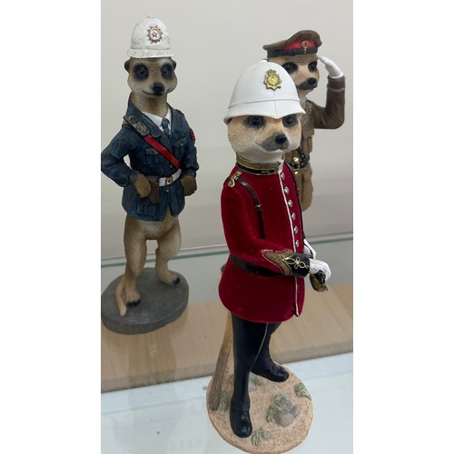 396 - Two Country Artist meerkats to include ' Monty CA02900', ' Granville CA02910' and one other meerkat ... 