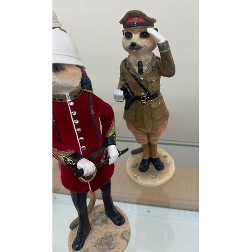 396 - Two Country Artist meerkats to include ' Monty CA02900', ' Granville CA02910' and one other meerkat ... 