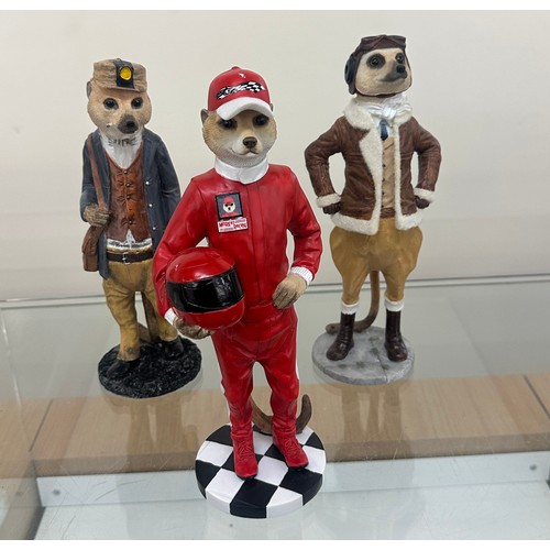 400 - Three Country Artist meerkats figures to include ' Nicholas CA04033', ' Jack CA04170' and ' Sherlock... 